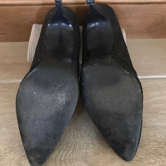 Vintage Stiletto Heels Dream Step Black Sparkle Pumps from 60s Size 7.5 - Picture 5 of 8